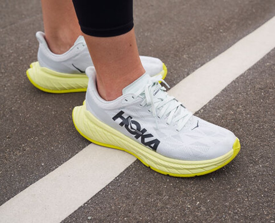 Hoka One One Løbesko Dame - Carbon X 2 - Hvide - 350782LAU